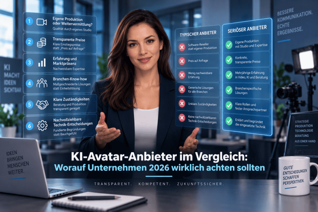 KI-Avatar Anbieter Vergleich